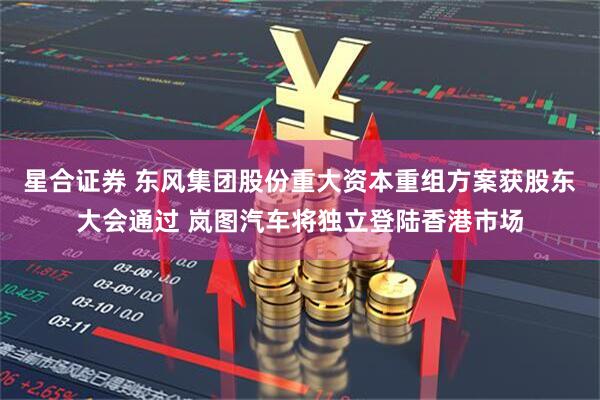 星合证券 东风集团股份重大资本重组方案获股东大会通过 岚图汽车将独立登陆香港市场